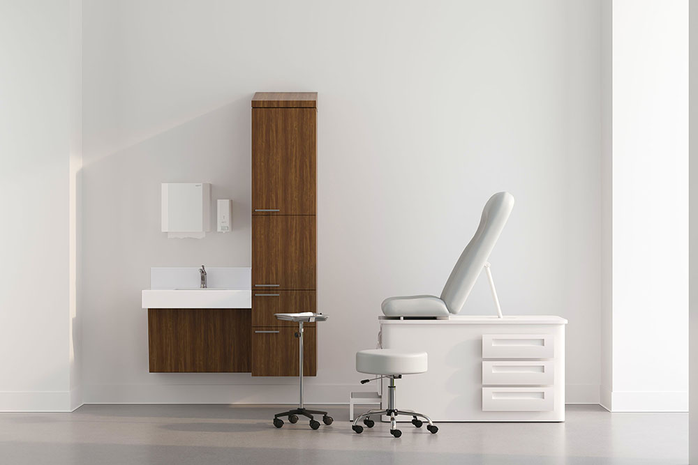 Patient and Admistrative room sets for health care. shot 5